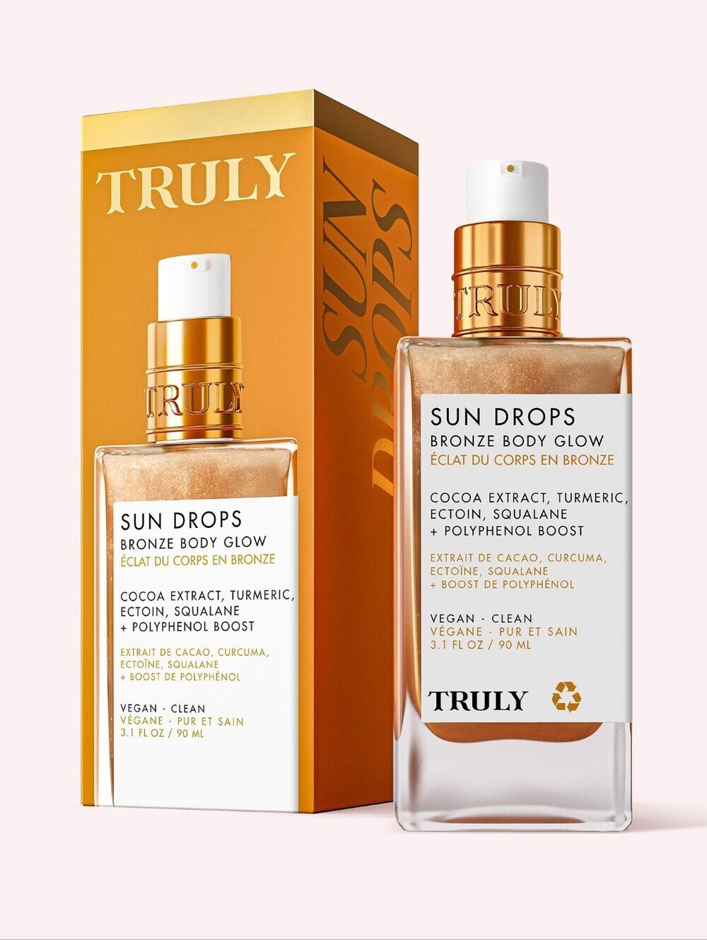Truly Sun Drops Bronze Body Glow Luxury Bronzing Body Oil, NIB